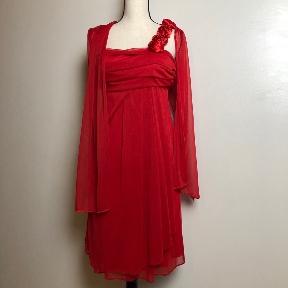 Red Cocktail Evening Dress in Small - NWT